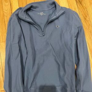 Vineyard Vines blue 1/4 zip Pullover